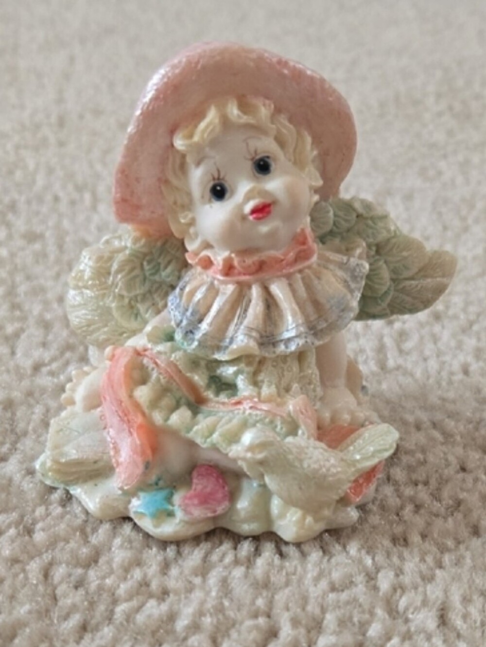 FREE W ANY PURCHASE! Porcelain Cherub Angel Figurine.